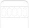 vidaXL - Hoofdbord - 107 - cm - metaal - wit