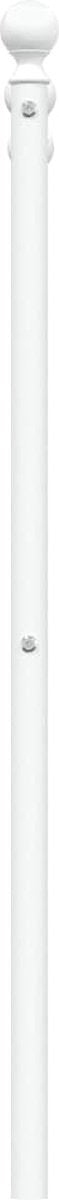 vidaXL - Hoofdbord - 107 - cm - metaal - wit