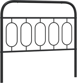vidaXL - Hoofdbord - 107 - cm - metaal - zwart