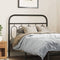 vidaXL - Hoofdbord - 107 - cm - metaal - zwart