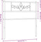 vidaXL - Hoofdbord - 107 - cm - metaal - zwart