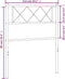 vidaXL - Hoofdbord - 107 - cm - metaal - zwart