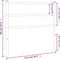 vidaXL - Hoofdbord - 107 - cm - metaal - zwart