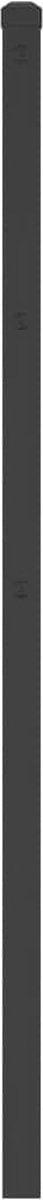 vidaXL - Hoofdbord - 107 - cm - metaal - zwart