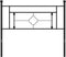 vidaXL - Hoofdbord - 107 - cm - metaal - zwart