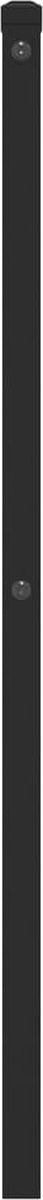 vidaXL - Hoofdbord - 107 - cm - metaal - zwart