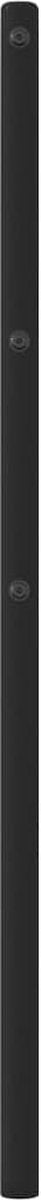 vidaXL - Hoofdbord - 107 - cm - metaal - zwart