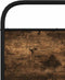 vidaXL - Hoofdbord - 107 - cm - staal - en - bewerkt - hout - gerookt - eikenkleurig