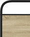 vidaXL - Hoofdbord - 107 - cm - staal - en - bewerkt - hout - sonoma - eikenkleurig