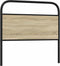 vidaXL - Hoofdbord - 107 - cm - staal - en - bewerkt - hout - sonoma - eikenkleurig