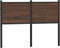 vidaXL - Hoofdbord - 120 - cm - bewerkt - hout - en - staal - bruin - eikenkleurig