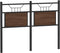 vidaXL - Hoofdbord - 120 - cm - bewerkt - hout - en - staal - bruin - eikenkleurig