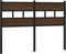 vidaXL - Hoofdbord - 120 - cm - bewerkt - hout - en - staal - bruin - eikenkleurig
