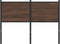 vidaXL - Hoofdbord - 120 - cm - bewerkt - hout - en - staal - bruin - eikenkleurig