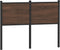 vidaXL - Hoofdbord - 120 - cm - bewerkt - hout - en - staal - bruin - eikenkleurig