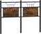 vidaXL - Hoofdbord - 120 - cm - bewerkt - hout - en - staal - gerookt - eikenkleurig