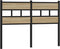 vidaXL - Hoofdbord - 120 - cm - ijzer - en - bewerkt - hout - sonoma - eikenkleurig
