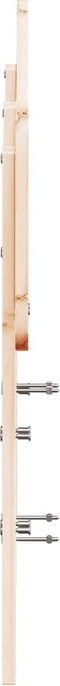 vidaXL - Hoofdbord - 120 - cm - massief - grenenhout