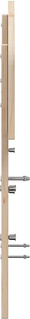 vidaXL - Hoofdbord - 120 - cm - massief - grenenhout
