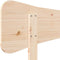 vidaXL - Hoofdbord - 120 - cm - massief - grenenhout