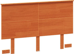 vidaXL - Hoofdbord - 120 - cm - massief - grenenhout - wasbruin