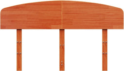 vidaXL - Hoofdbord - 120 - cm - massief - grenenhout - wasbruin