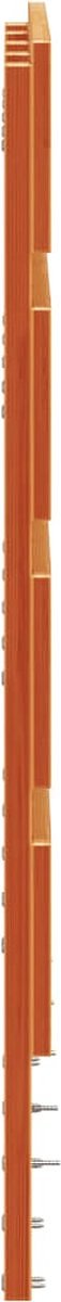vidaXL - Hoofdbord - 120 - cm - massief - grenenhout - wasbruin