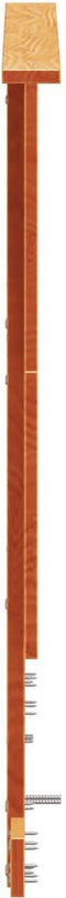 vidaXL - Hoofdbord - 120 - cm - massief - grenenhout - wasbruin