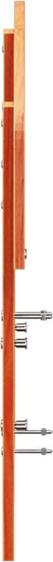 vidaXL - Hoofdbord - 120 - cm - massief - grenenhout - wasbruin