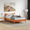 vidaXL - Hoofdbord - 120 - cm - massief - grenenhout - wasbruin