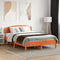 vidaXL - Hoofdbord - 120 - cm - massief - grenenhout - wasbruin