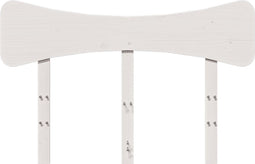 vidaXL - Hoofdbord - 120 - cm - massief - grenenhout - wit