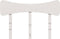vidaXL - Hoofdbord - 120 - cm - massief - grenenhout - wit
