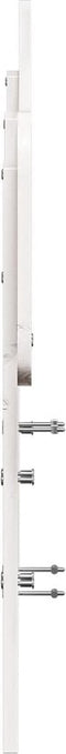 vidaXL - Hoofdbord - 120 - cm - massief - grenenhout - wit
