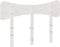vidaXL - Hoofdbord - 120 - cm - massief - grenenhout - wit