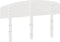 vidaXL - Hoofdbord - 120 - cm - massief - grenenhout - wit