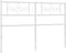 vidaXL - Hoofdbord - 120 - cm - metaal - wit