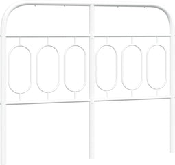 vidaXL - Hoofdbord - 120 - cm - metaal - wit