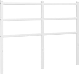 vidaXL - Hoofdbord - 120 - cm - metaal - wit