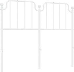 vidaXL - Hoofdbord - 120 - cm - metaal - wit