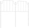 vidaXL - Hoofdbord - 120 - cm - metaal - wit