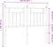 vidaXL - Hoofdbord - 120 - cm - metaal - wit