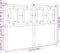 vidaXL - Hoofdbord - 120 - cm - metaal - wit