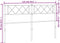 vidaXL - Hoofdbord - 120 - cm - metaal - wit