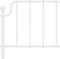vidaXL - Hoofdbord - 120 - cm - metaal - wit