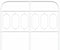 vidaXL - Hoofdbord - 120 - cm - metaal - wit