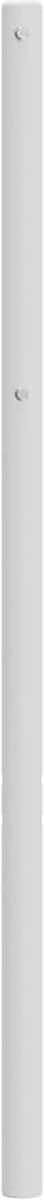 vidaXL - Hoofdbord - 120 - cm - metaal - wit