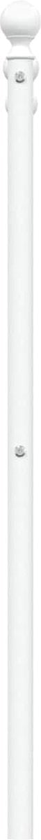 vidaXL - Hoofdbord - 120 - cm - metaal - wit