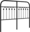vidaXL - Hoofdbord - 120 - cm - metaal - zwart