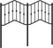 vidaXL - Hoofdbord - 120 - cm - metaal - zwart